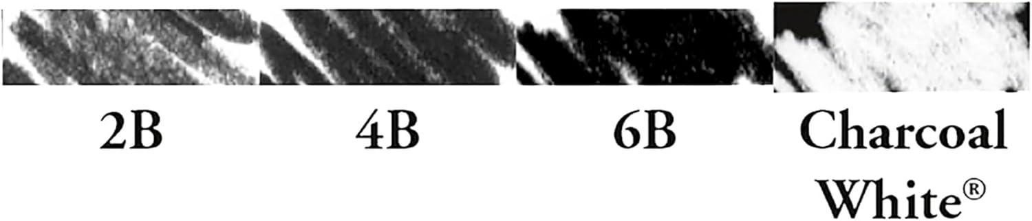 General's Charcoal Pencil Kit, Assorted Hardness, Set of 5 - Image 2