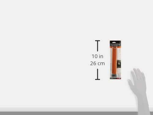 General's Charcoal Pencil Kit, Assorted Hardness, Set of 5 - Image 3